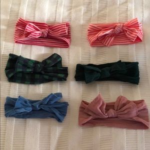 Set of 6 baby bling bows